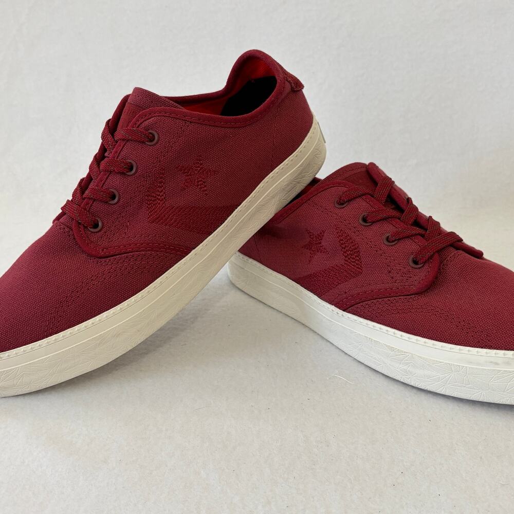 Converse Cons Red Shoes Mens Size 9 Canvas Low Top Casual Daily Sneakers SAMPLES